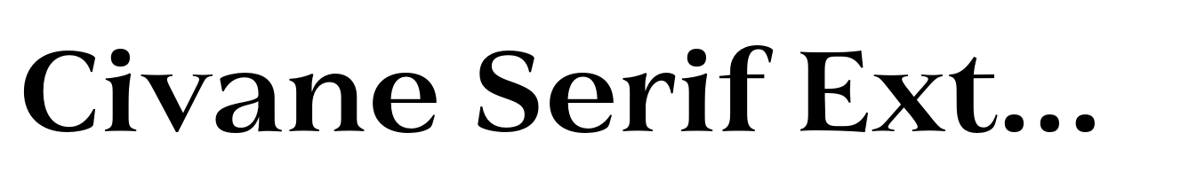 Civane Serif Extended Demi